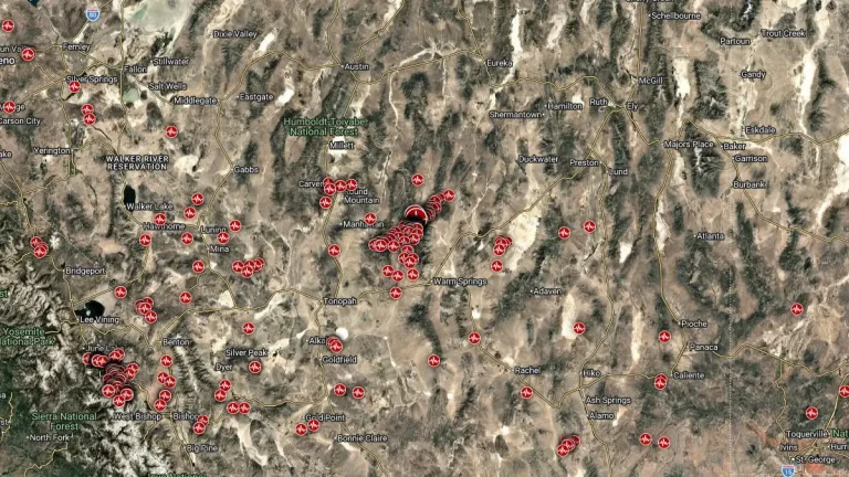 tonopah nevada earthquake swarm february march 2026 f