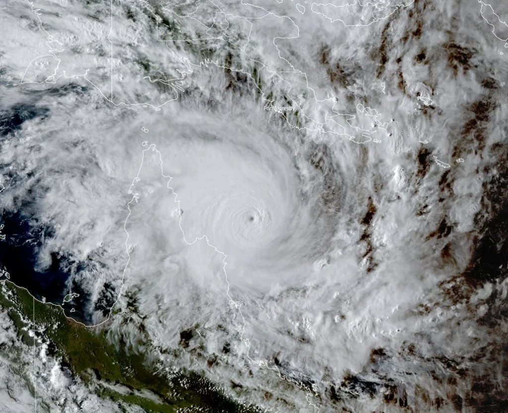 tropical cyclone narelle 0720 utc march 19 2026 satellite image jma himawari bg