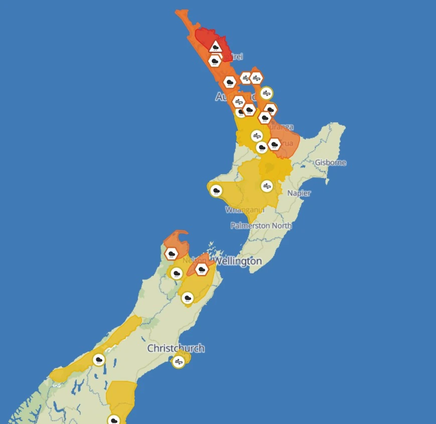 warnings new zealand march 25 2026