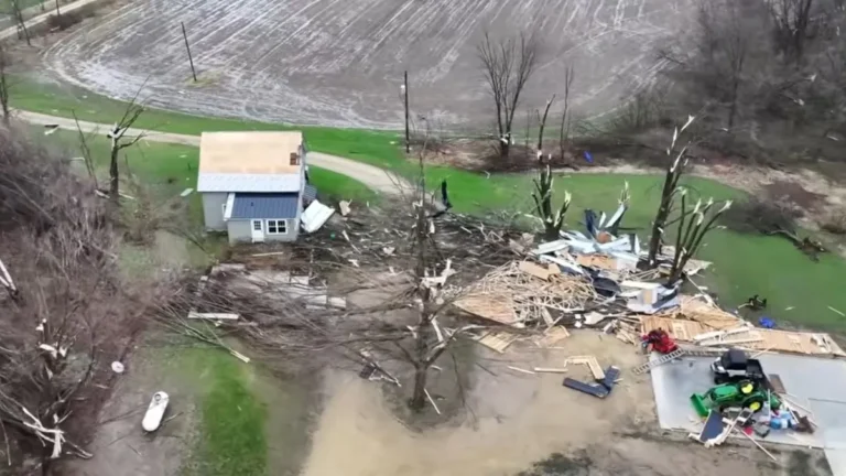 Early-season EF-3 tornado damages home and outbuildings near Union Center, Wisconsin April 14 2026