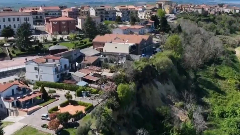 Large landslide reactivation blocks A14 motorway and Adriatic rail line after extreme rainfall in Molise, Italy April 2026