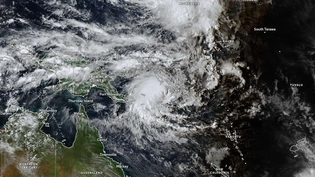 Severe Tropical Cyclone Maila satellite image 0610 utc april 8 2026