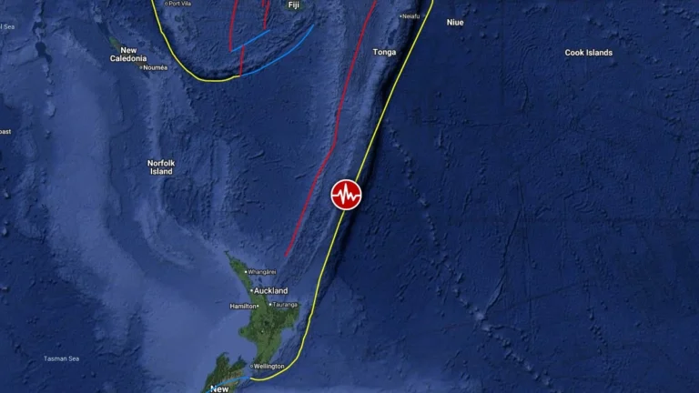 epicenter m6.0 earthquake south of the kermadec islands new zealand april 16 2026