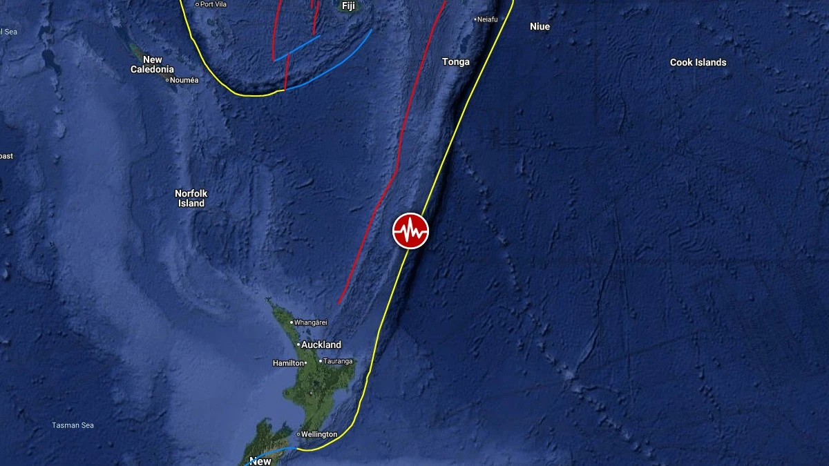 epicenter m6.0 earthquake south of the kermadec islands new zealand april 16 2026