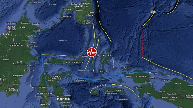epicenter m7.4 earthquake molucca sea indonesia april 1 2026