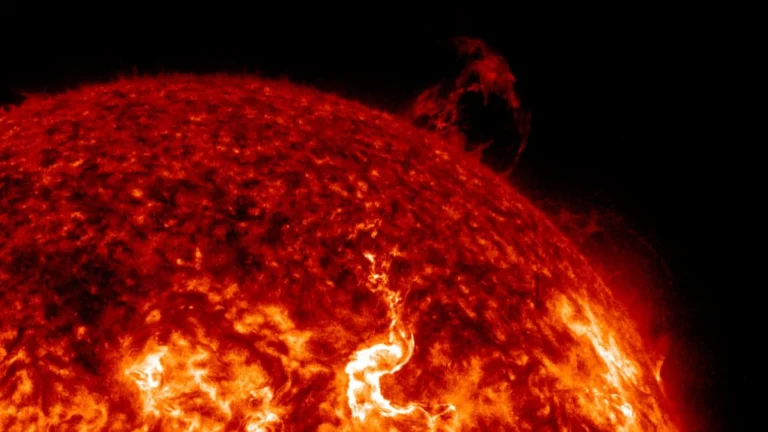 filament eruption aia 304 2255 utc april 1 2026