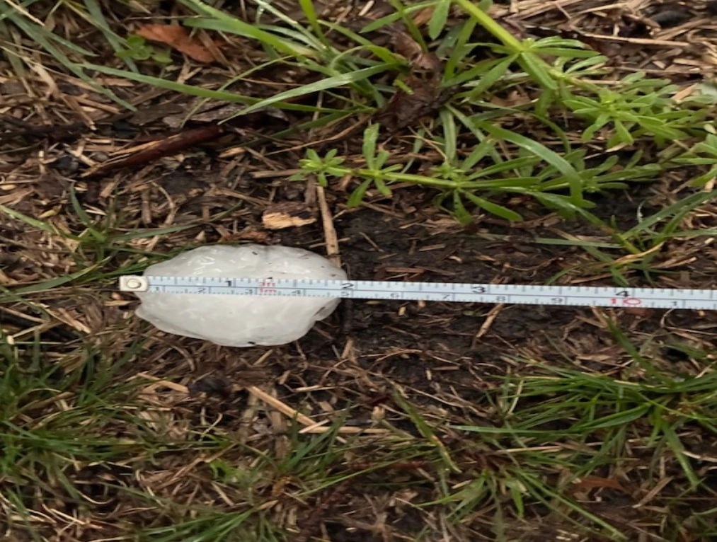 hail up to 2 inches in diameter in otawa kansas on april 13 2026 kevin snider