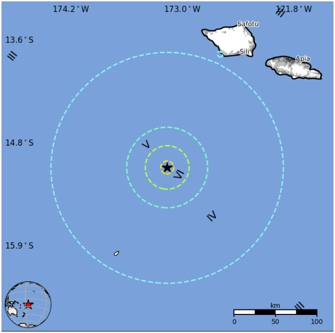 M6.2 earthquake Tonga April 19, 2026 USGS EPE