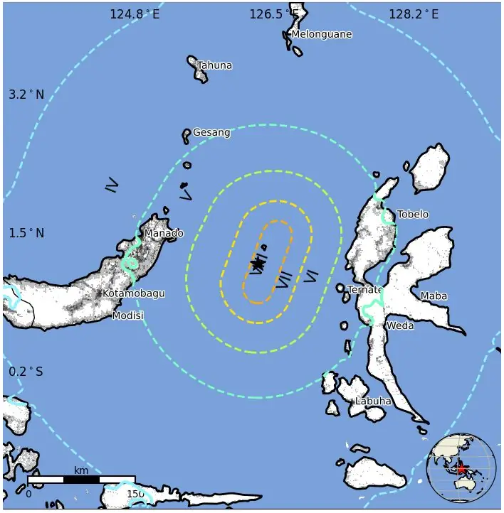 m7.4 earthquake molucca sea indonesia april 1 2026 usgs epe