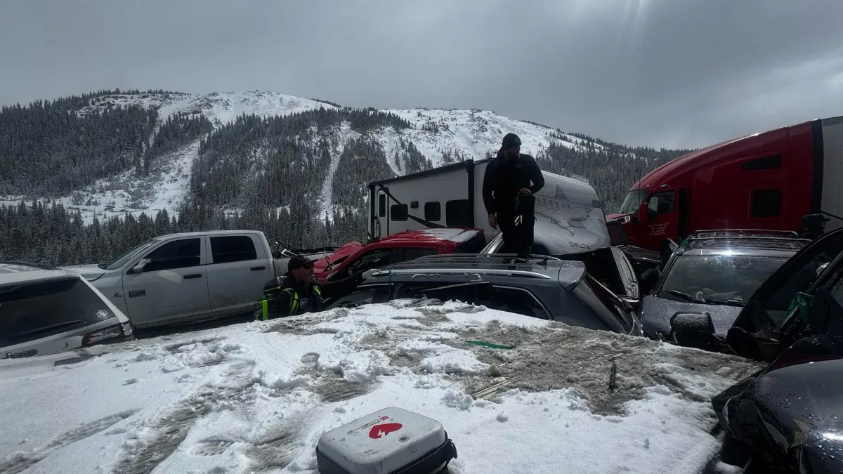 pileup i-70 near eisenhower tunnel april 14 2026