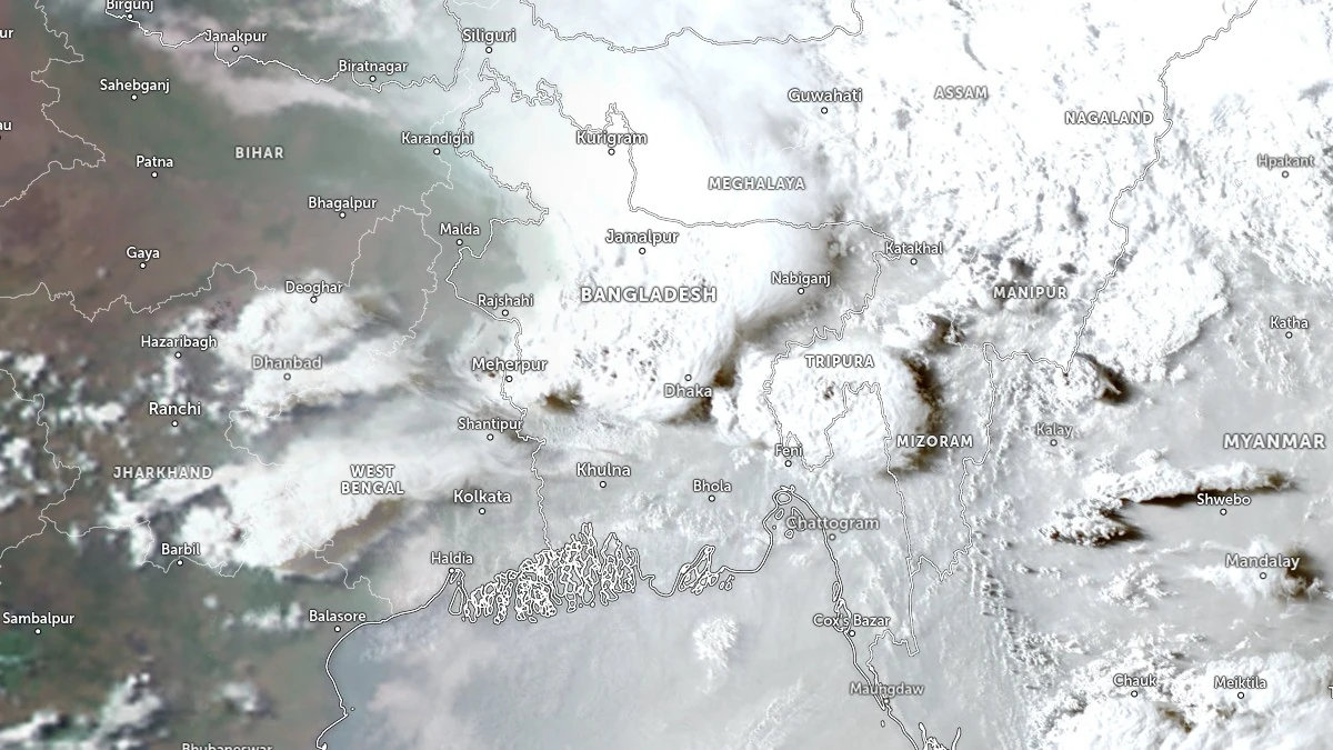 satellite image centered over bangladesh on april 26 2026 himawari-9