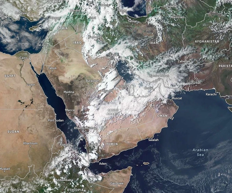 satellite image centered over saudi arabia at 1230 utc april 11 2026