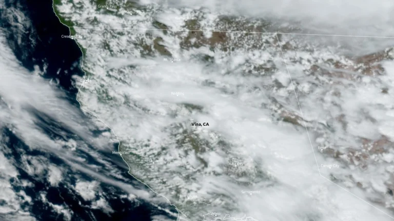 satellite image centered over vina california at 2100 UTC on april 12 2026