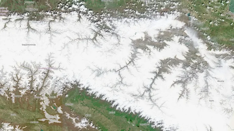 satellite image dagestan mountains landlsides affected area acquired april 15 2026