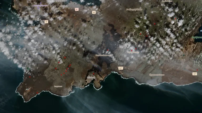 sentinel-2 reykjanes peninsula svartsengis undhnukur lava field april 20 2026
