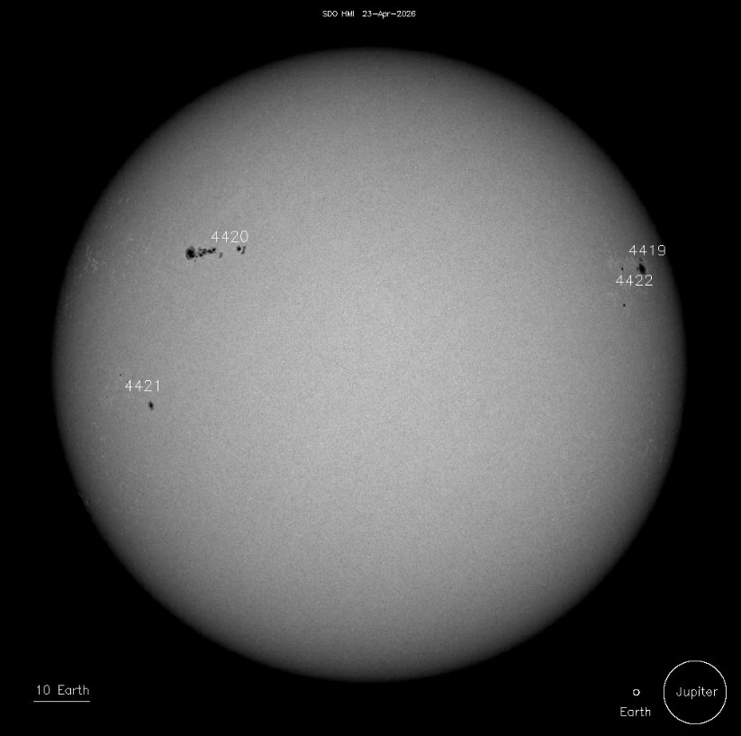 sunspots on april 23 2026 sdohmi