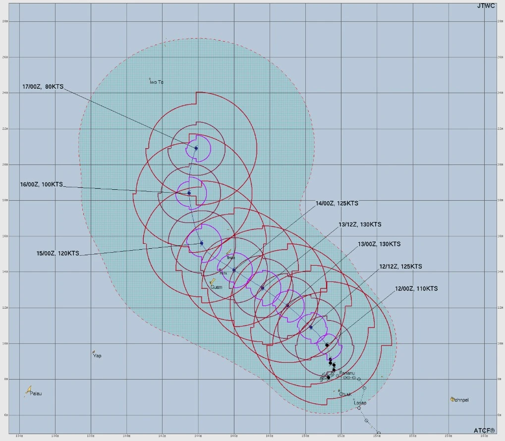 typhoon sinlaku jtwc forecast track 0300 utc april 12 2026