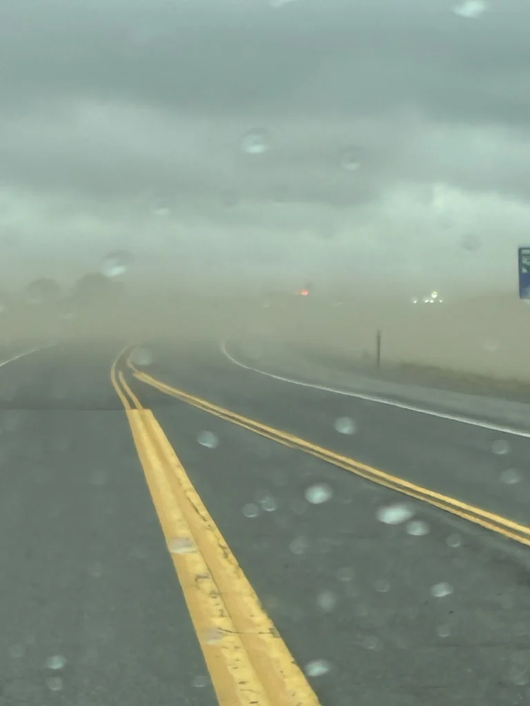Blinding dust storms on US-195 near Spangle Washington on May 13, 2026