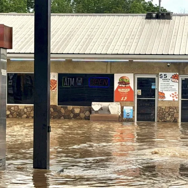 Flooding in Cocke County, Tennessee on May 28, 2026