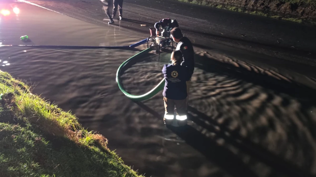 Flooding in San Nicolas, Buenos Aires, on May 17, 2026. Credit: Puebla Civil Protection