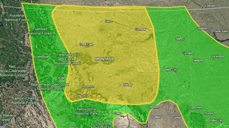 Google earth overlay of Slight Risk ERO by WPC on May 30, 2026