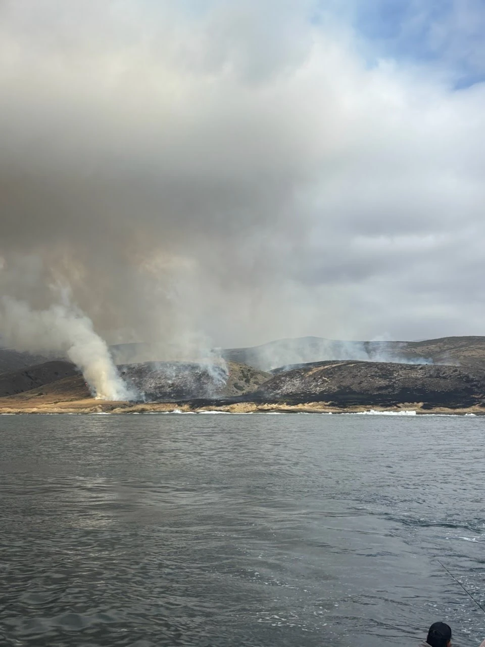 Santa Rosa Island Fire burning on May 15, 2026