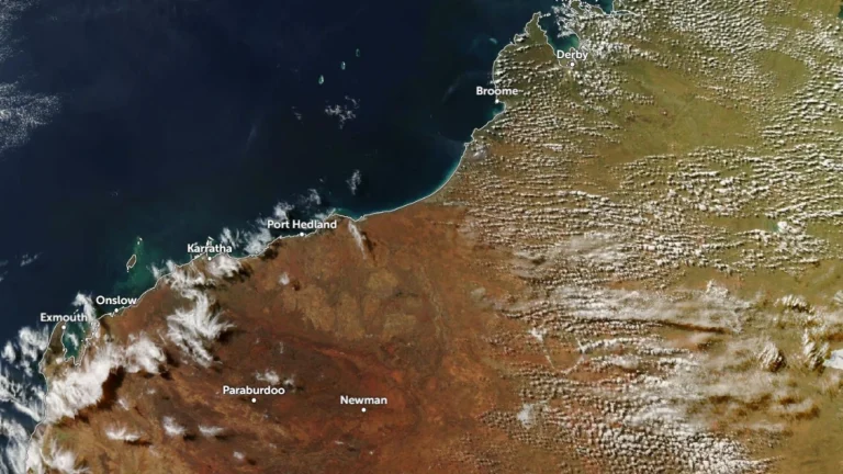 Satellite image of Western Australia on May 12, 2026