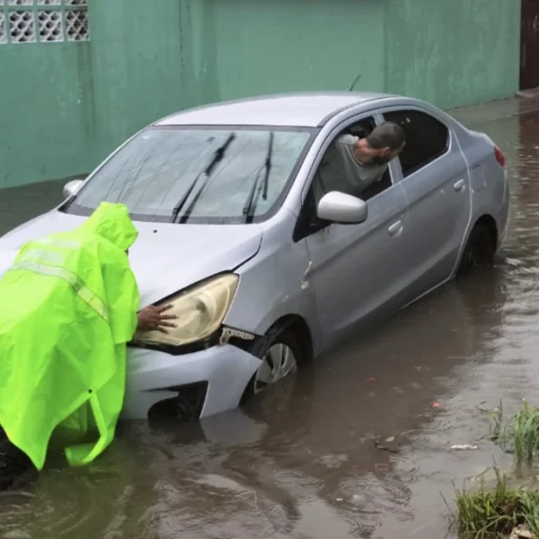 Severe flooding in Yucatan, Mexico on May 29, 2026