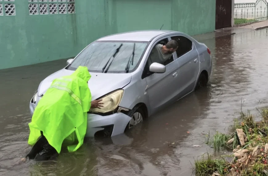 Severe flooding in Yucatan, Mexico on May 29, 2026