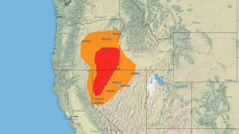 critical fire weather map for may 25 2026