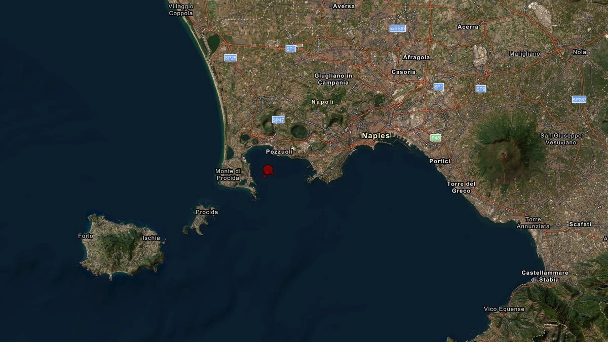 earthquake swarm campi flegrei may 21 2026