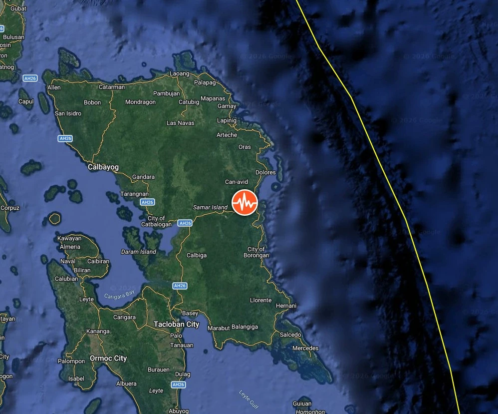 epicenter m6.0 earthquake samar philippines may 4 2026 bg