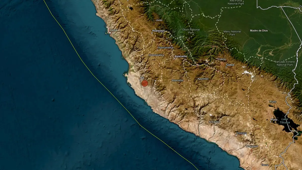 epicenter m6.1 earthquake ica peru may 19 2026
