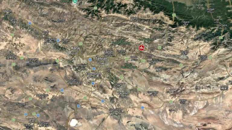 m4.3 earthquake near tehran 2016z may 12 2026 f