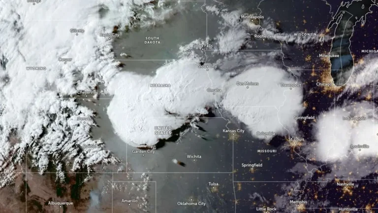 Satellite image acquired at 00:20 UTC on May 17, 2026