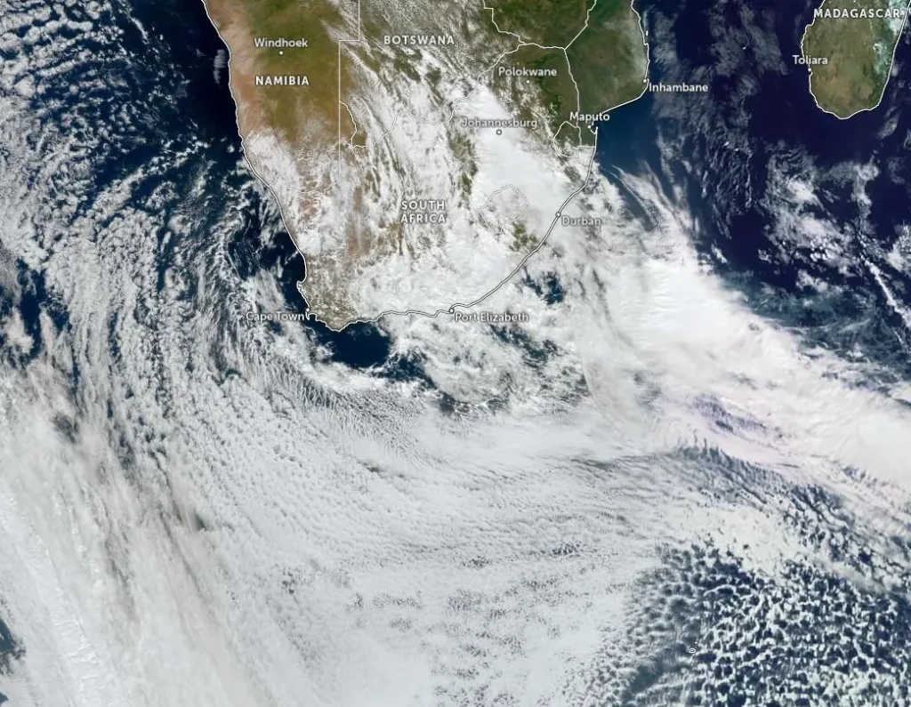 satellite image cut-off low affecting south africa 1140 utc may 5 2026 bgz