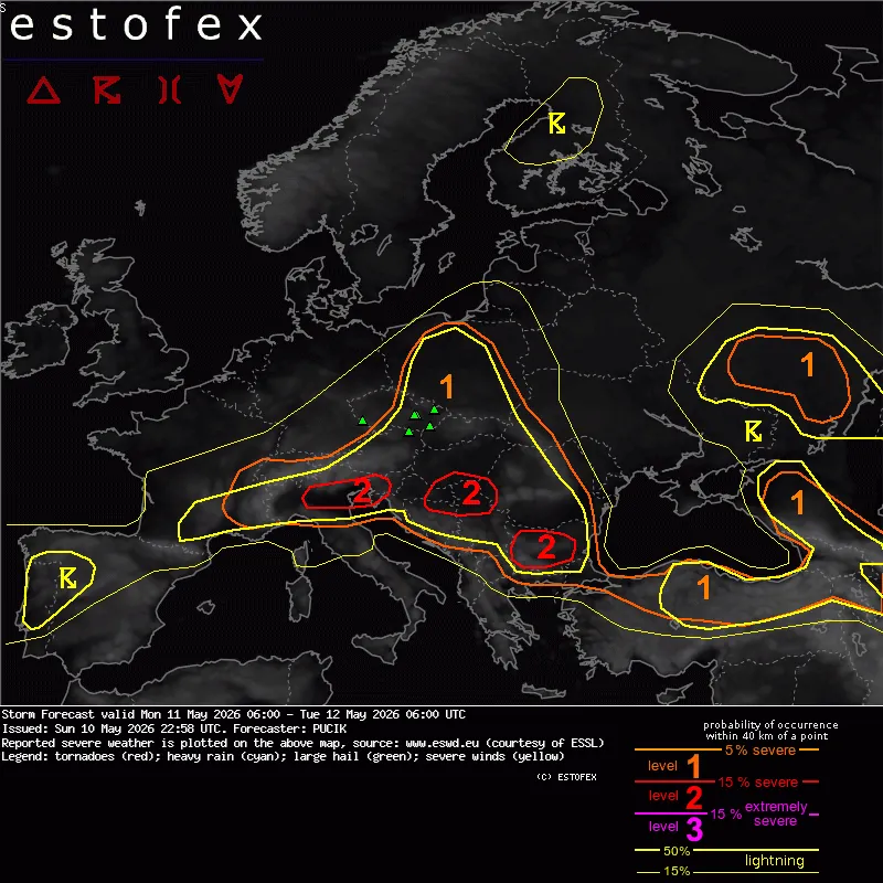 storm forecast valid 24 hours to 0600 utc on may 12