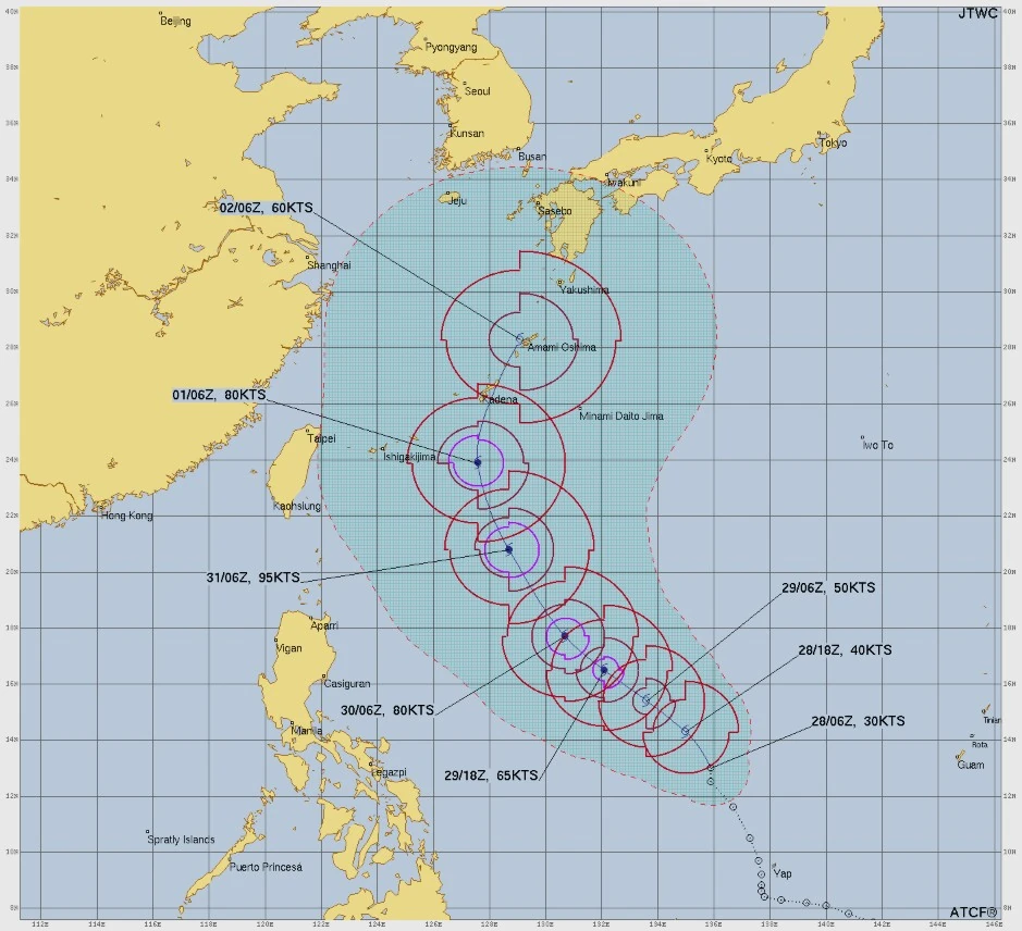 td jangmi jtwc forecast track 0900 utc may 28 2026