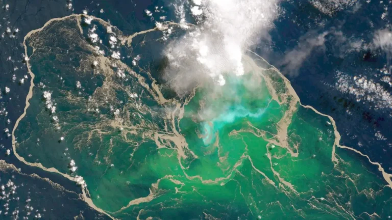titan ridge submarine volcano eruption satellite image may 22 2026
