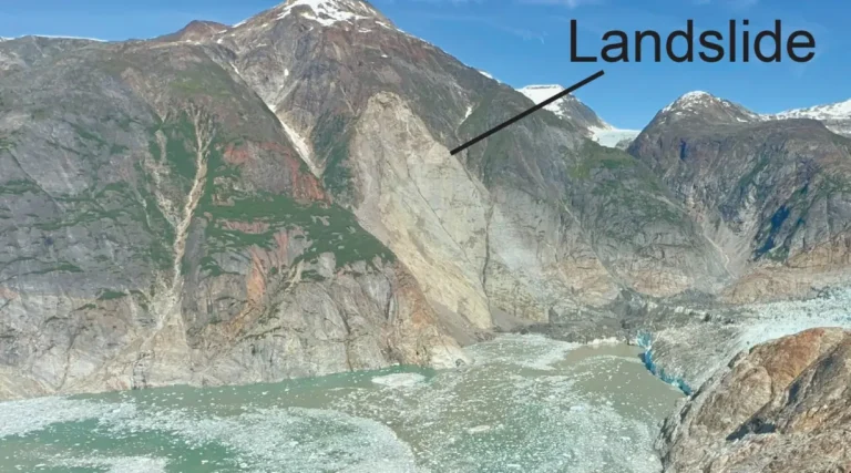 tracy arm landslide scar tsunami 2025