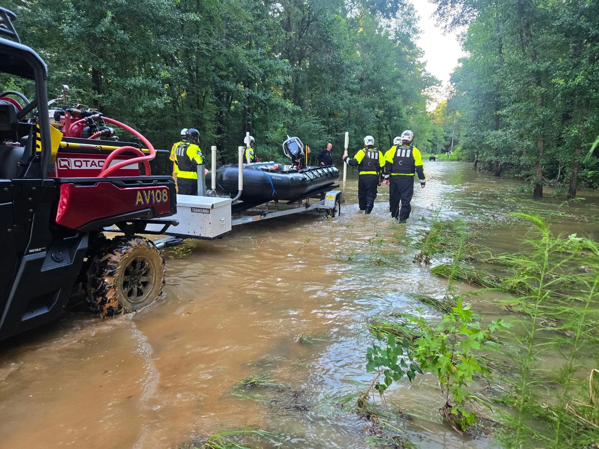 Authorities deploying boats to search for a 15-year old who lost its life due to flooding in Magnolia, Texas on June 16, 2026
