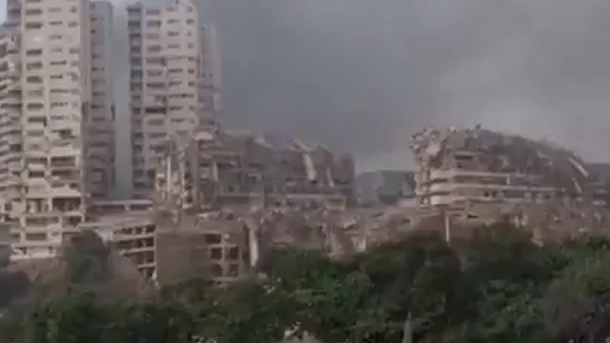 Buildings destroyed by M7.5 and M7.2 earthquakes in Venezuela on June 24, 2026.