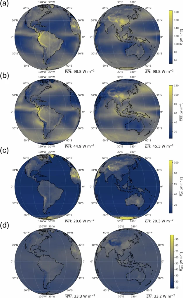 Climatological maps of hemispheric mean reflection