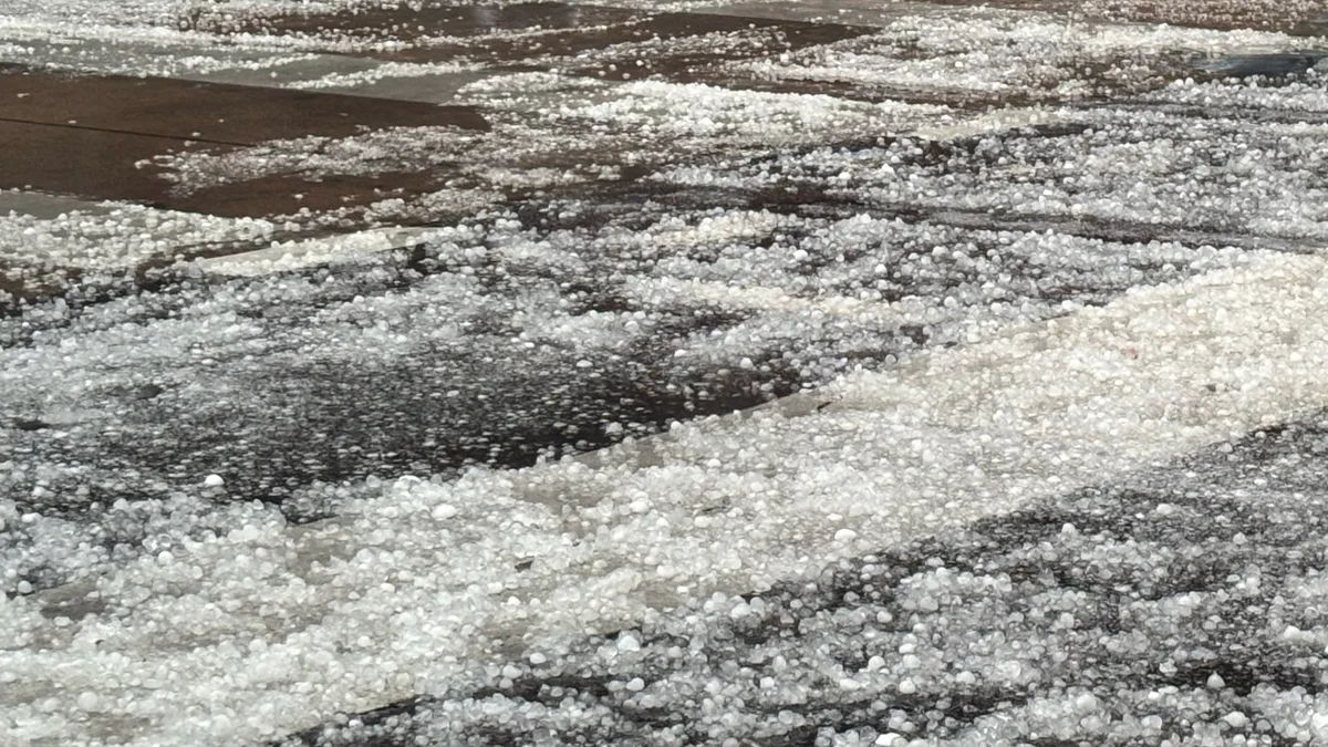 Hail in Denver on June 1, 2026