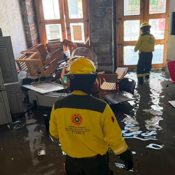Emergency response to flash floods in central Puebla