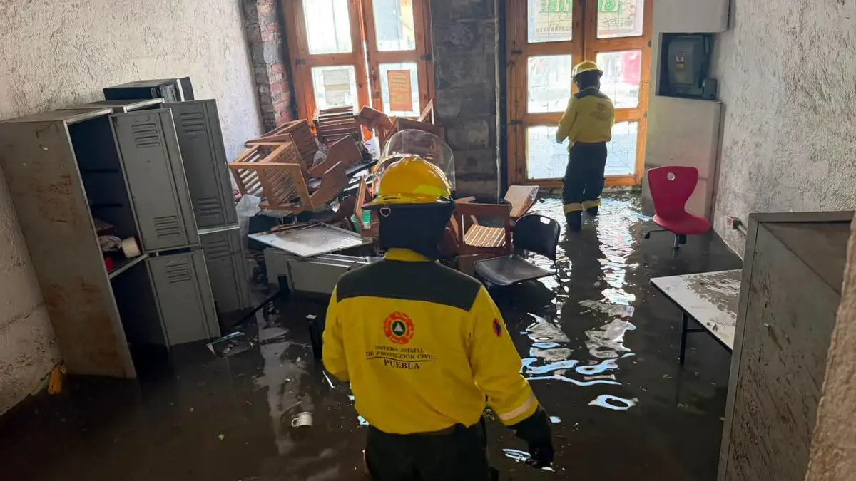 Emergency response to flash floods in central Puebla
