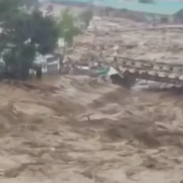 Flash flooding triggered by heavy rainfall caused extensive damage at the NEEPCO Colony in Posa, Yazali, Arunachal Pradesh, on June 24, 2026