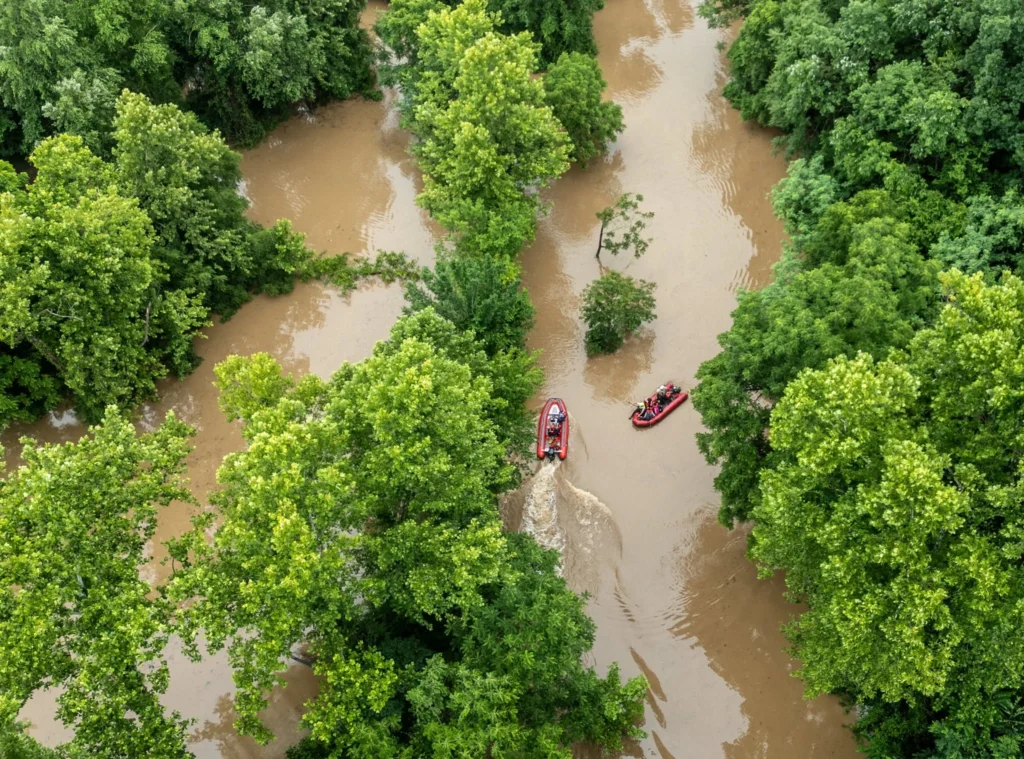 Flooding in Cherokee County, Oklahoma on June 14, 2026