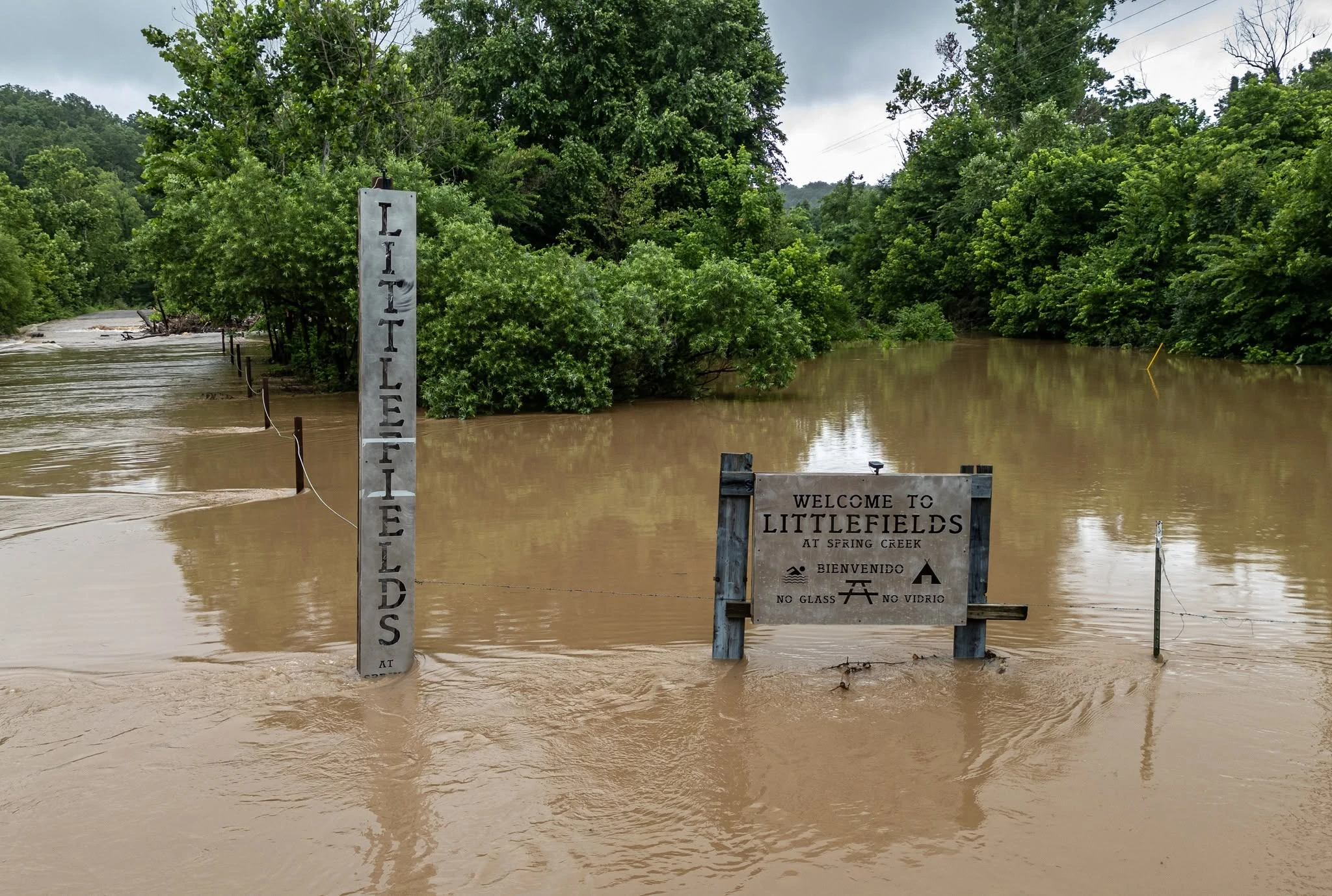 Flooding in Cherokee County, Oklahoma on June 14, 2026