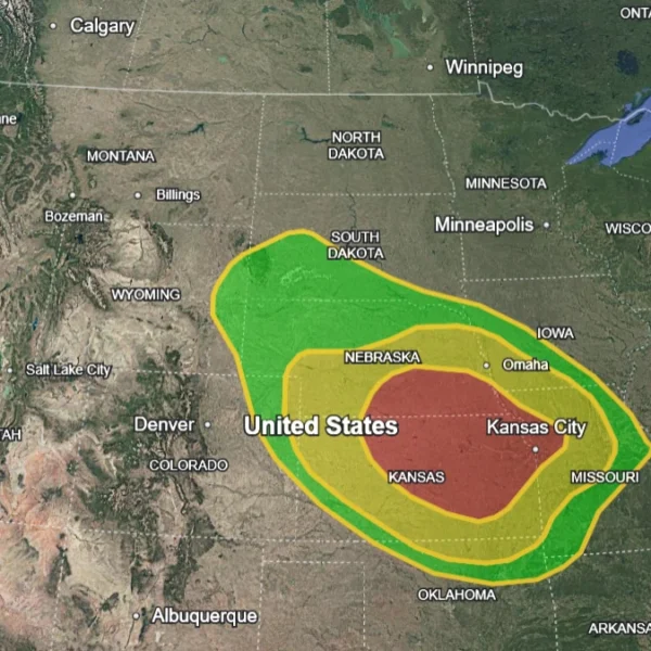 Google earth overlay of WPC day 1 ERO June 21, 2026